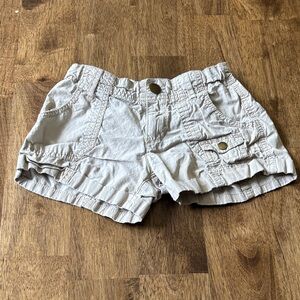 GAP Kids Light Khaki Cargo Shorts with adjustable waist and pockets